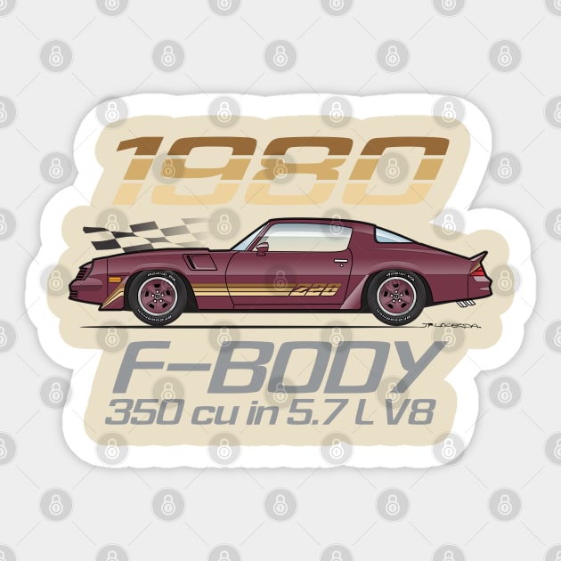 Maroon Wine 80 Sticker by JRCustoms44